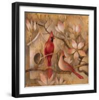 Elegance in Red I-Elaine Vollherbst-Lane-Framed Art Print