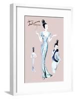 Elegance with an Up-Do-null-Framed Art Print