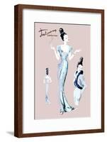 Elegance with an Up-Do-null-Framed Art Print