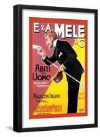 Elegant and Fashionable Men Wear Mele-Aleardo Villa-Framed Art Print