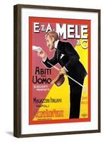 Elegant and Fashionable Men Wear Mele-Aleardo Villa-Framed Art Print