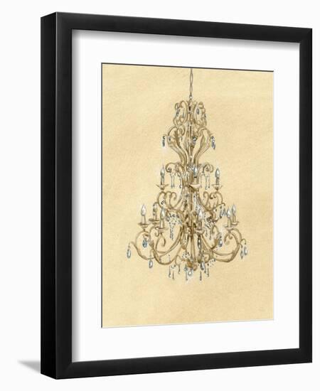 Elegant Chandelier I-Laurencon-Framed Art Print