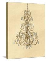 Elegant Chandelier I-Laurencon-Stretched Canvas