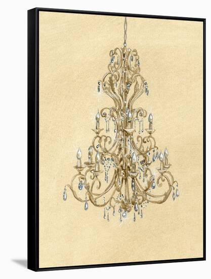 Elegant Chandelier I-Laurencon-Framed Stretched Canvas