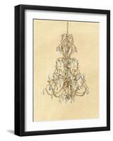 Elegant Chandelier I-Laurencon-Framed Art Print