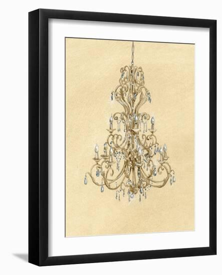 Elegant Chandelier I-Laurencon-Framed Art Print