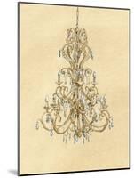 Elegant Chandelier I-Laurencon-Mounted Art Print