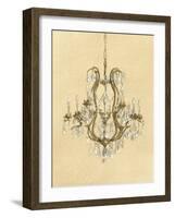 Elegant Chandelier II-Laurencon-Framed Art Print