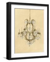 Elegant Chandelier II-Laurencon-Framed Art Print