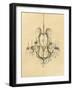 Elegant Chandelier II-Laurencon-Framed Art Print