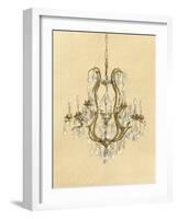 Elegant Chandelier II-Laurencon-Framed Art Print