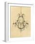 Elegant Chandelier II-Laurencon-Framed Art Print