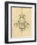 Elegant Chandelier II-Laurencon-Framed Premium Giclee Print