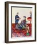 Elegant Chinese Lady Smelling a Flower-null-Framed Giclee Print