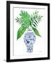 Elegant Chinoiserie I White-Farida Zaman-Framed Art Print