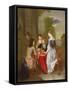 Elegant Company Playing Backgammon-Nicolas Arnoult-Framed Stretched Canvas