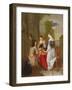 Elegant Company Playing Backgammon-Nicolas Arnoult-Framed Giclee Print