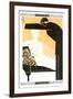 Elegant Couple Illustration-null-Framed Art Print