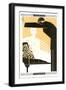 Elegant Couple Illustration-null-Framed Art Print