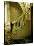 Elegant Curving Stairway Amid Rubble in Building under Demolition, in New York City-Walker Evans-Stretched Canvas