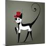 Elegant Decorative Cat-salenko-Mounted Art Print