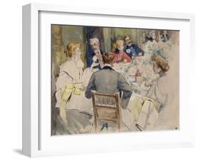 Elegant Dinner Party-Jean B?raud-Framed Giclee Print