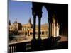 Elegant Facade of Plaza De Espana, Seville, Andalucia, Spain-Ian Aitken-Mounted Photographic Print