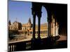 Elegant Facade of Plaza De Espana, Seville, Andalucia, Spain-Ian Aitken-Mounted Photographic Print