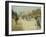 Elegant Figures before the Arc De Triomphe, Paris-Georges Stein-Framed Giclee Print