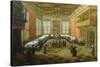 Elegant Figures Congregating in a Banqueting Hall-Louis de Caullery-Stretched Canvas