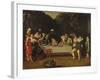 Elegant Figures Feasting in an Arbour-Eugène Boudin-Framed Giclee Print