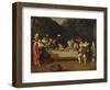 Elegant Figures Feasting in an Arbour-Eugène Boudin-Framed Giclee Print