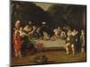 Elegant Figures Feasting in an Arbour-Eugène Boudin-Mounted Giclee Print