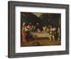 Elegant Figures Feasting in an Arbour-Dirck Hals-Framed Giclee Print