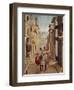 Elegant figures in an Italianate Renaissance Street-Sebastian Vrancx-Framed Giclee Print