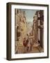 Elegant figures in an Italianate Renaissance Street-Sebastian Vrancx-Framed Giclee Print