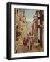 Elegant figures in an Italianate Renaissance Street-Sebastian Vrancx-Framed Giclee Print