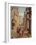 Elegant figures in an Italianate Renaissance Street-Sebastian Vrancx-Framed Giclee Print