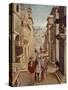 Elegant figures in an Italianate Renaissance Street-Sebastian Vrancx-Stretched Canvas