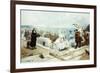 Elegant Figures Watching the Regatta, 1889-Georges Clairin-Framed Giclee Print