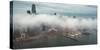 Elegant Fog Stream Downtown San Francisco-Vincent James-Stretched Canvas