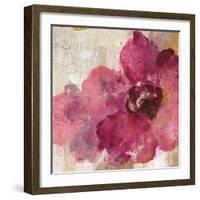 Elegant Fresco Floral Gold Flower I-Silvia Vassileva-Framed Art Print