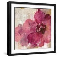 Elegant Fresco Floral Gold Flower I-Silvia Vassileva-Framed Art Print