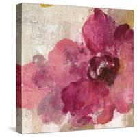 Elegant Fresco Floral Gold Flower I-Silvia Vassileva-Stretched Canvas