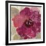 Elegant Fresco Floral Gold Flower III-Silvia Vassileva-Framed Art Print