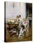 Elegant Ladies in an Interior, C.1875-Giovanni Boldini-Stretched Canvas