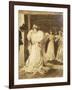 Elegant Lady Leaving Paris Opera-Tony Minartz-Framed Giclee Print