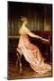 Elegant Lady Seated at Piano-Forte-Joseph Frederic Soulacroix-Mounted Giclee Print