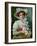 Elegant Lady with a Bouquet of Roses-Emile Vernon-Framed Giclee Print