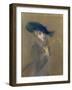 Elegant Lady-Paul Cesar Helleu-Framed Giclee Print